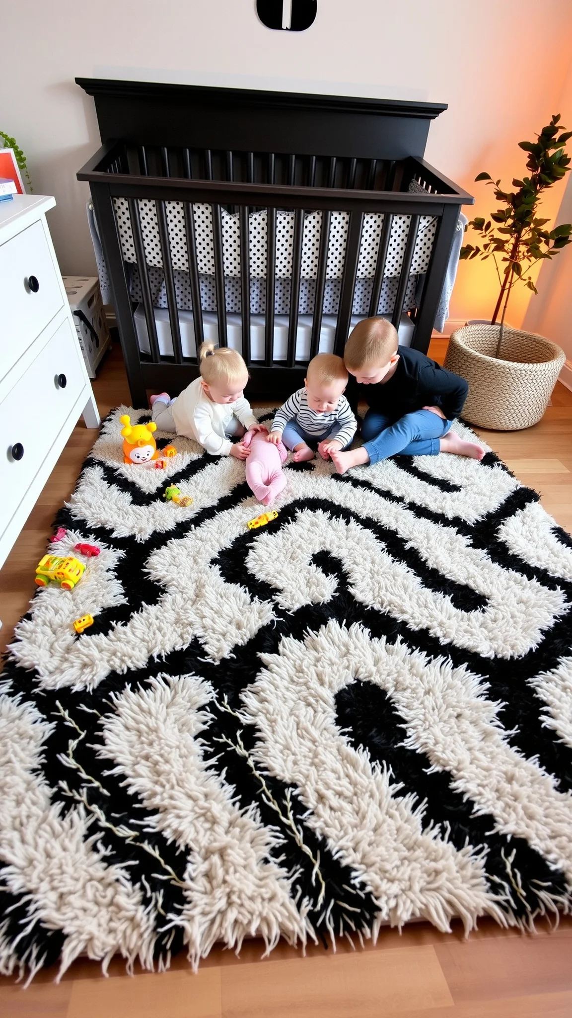 4. Monochrome Rugs