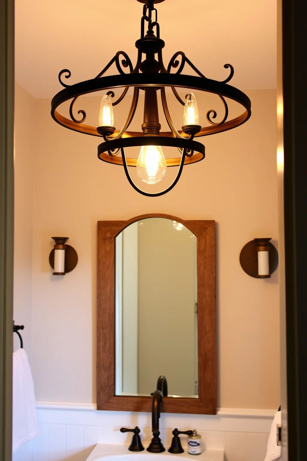 4. Rustic Lighting Fixtures