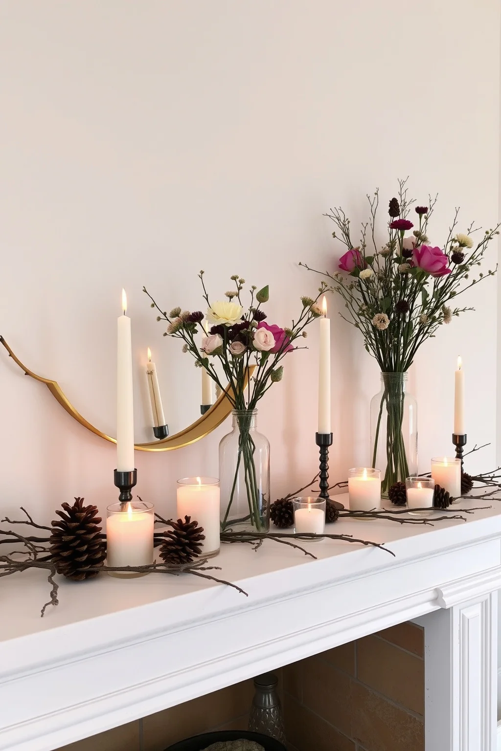 4. Simple Mantel with Natural Elements