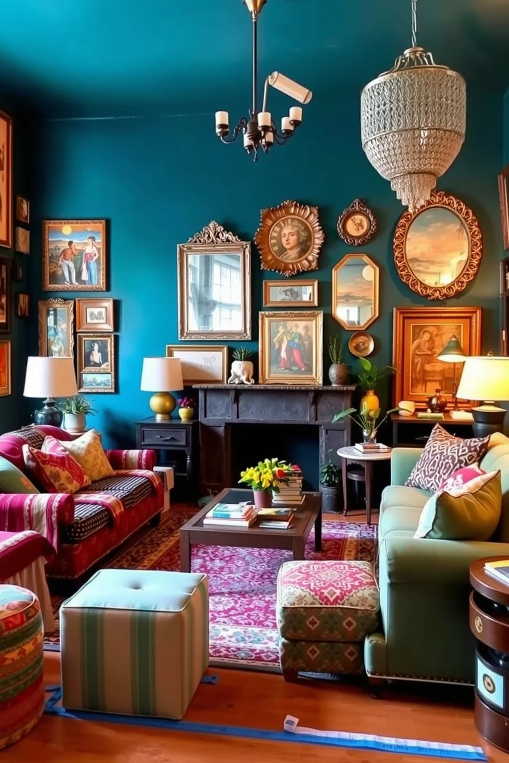 6. Colorful Accent Walls