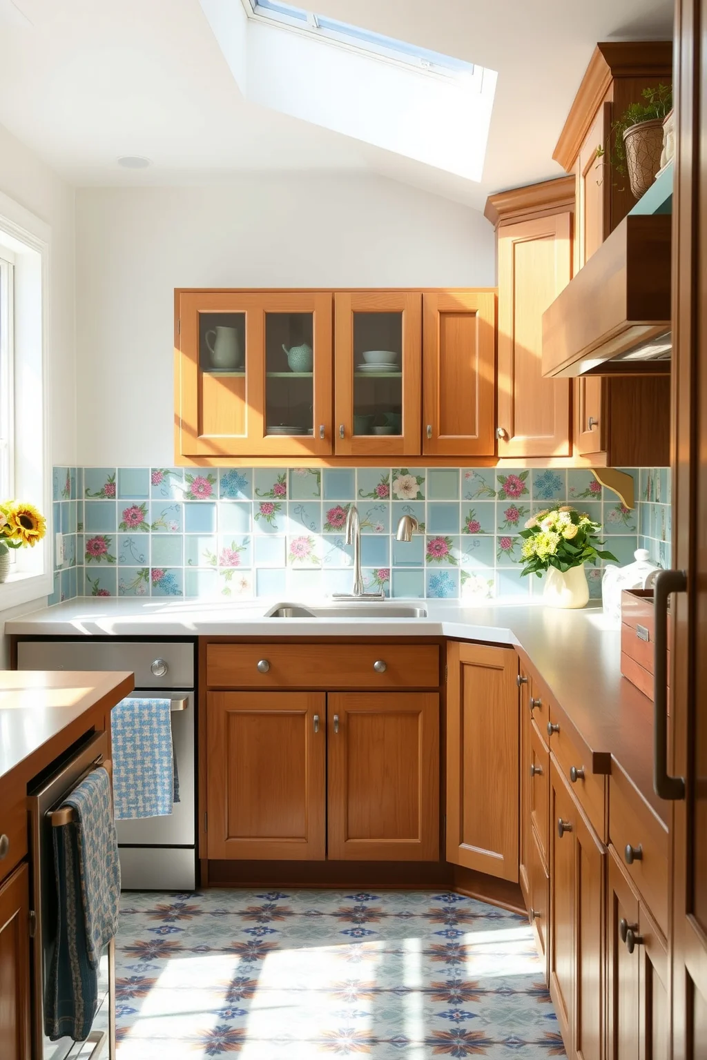 6. Colorful Backsplash