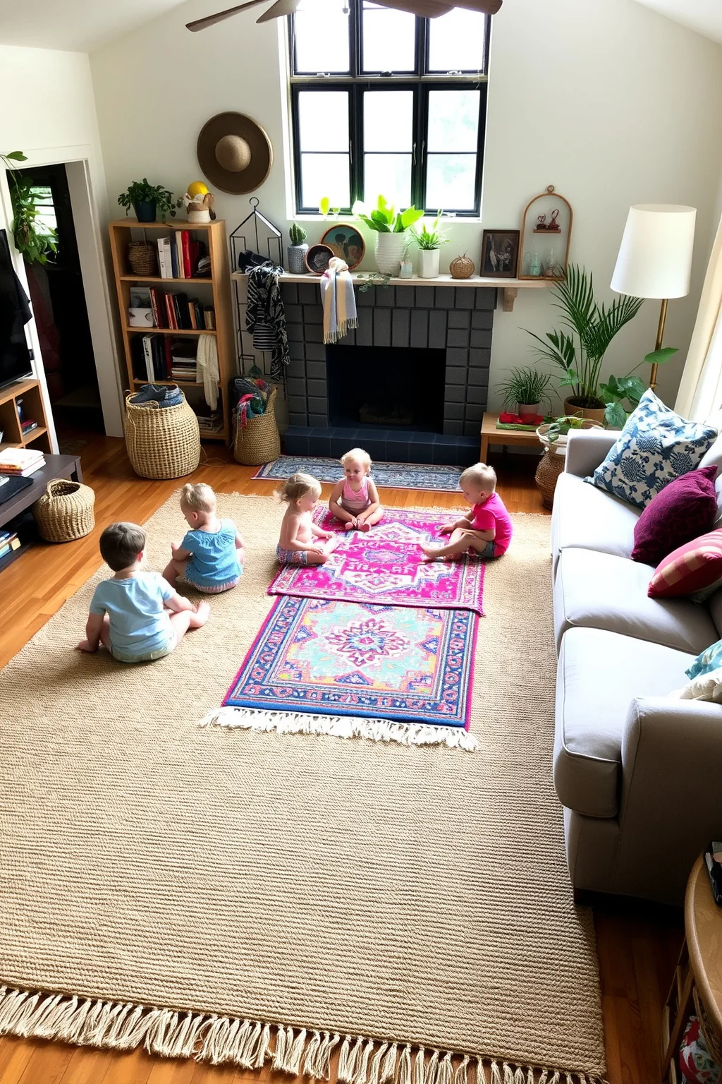 6. Layered Rugs
