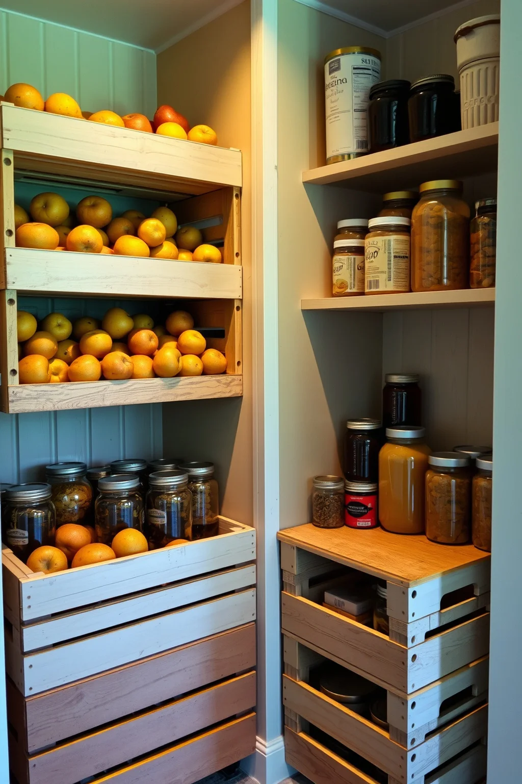 6. Rustic Wood Crates