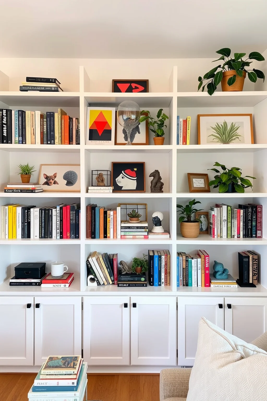 7. Open Shelving