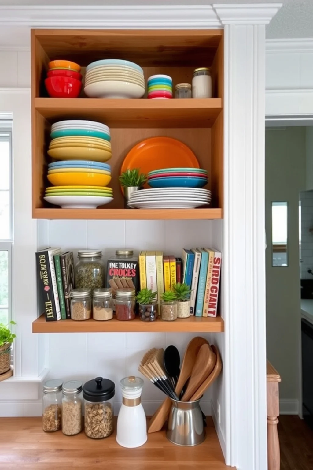 7. Open Shelving