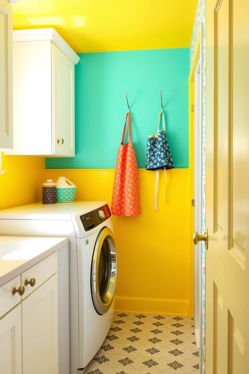 8. Colorful Accent Walls