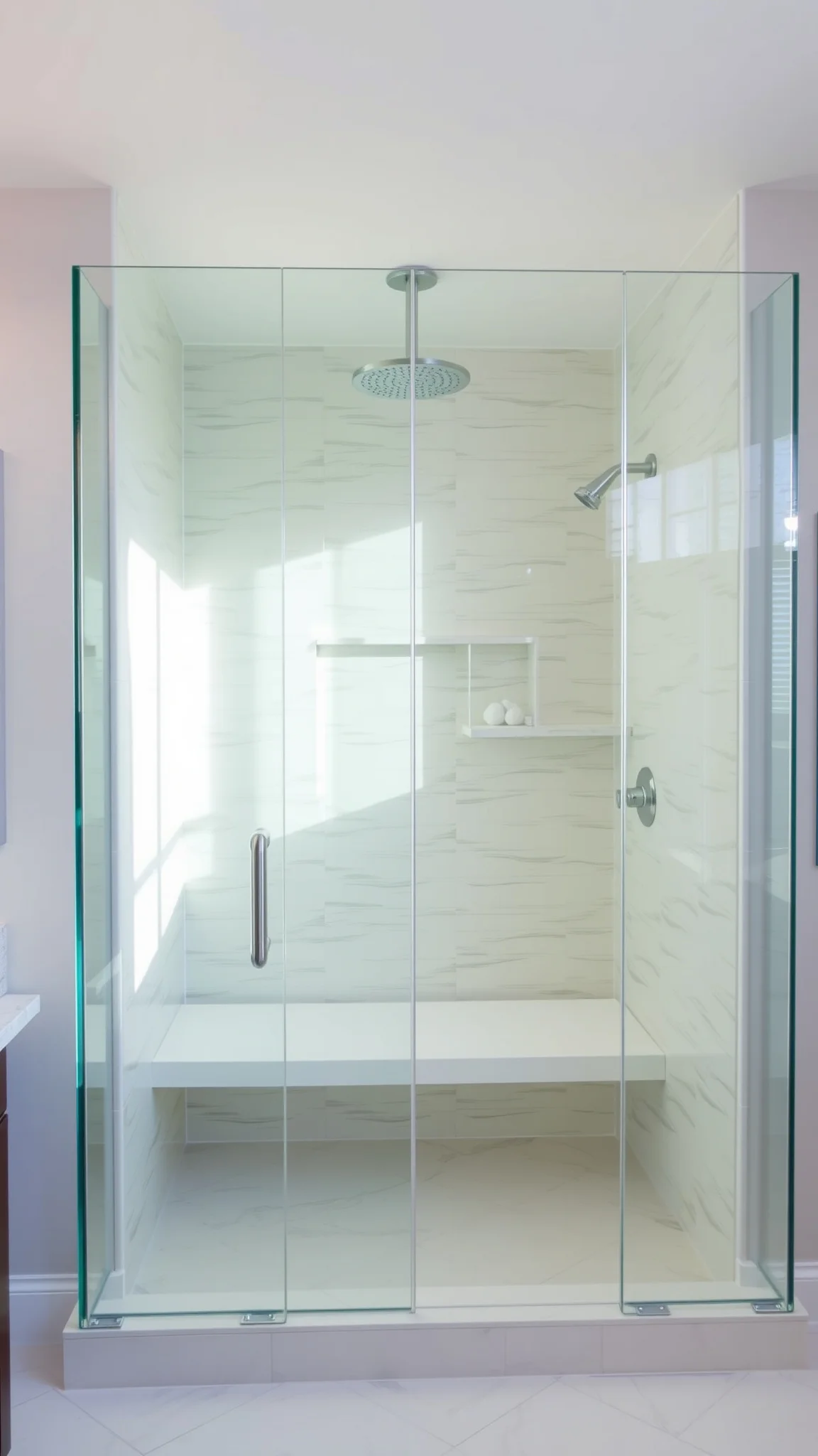 8. Frameless Glass Showers