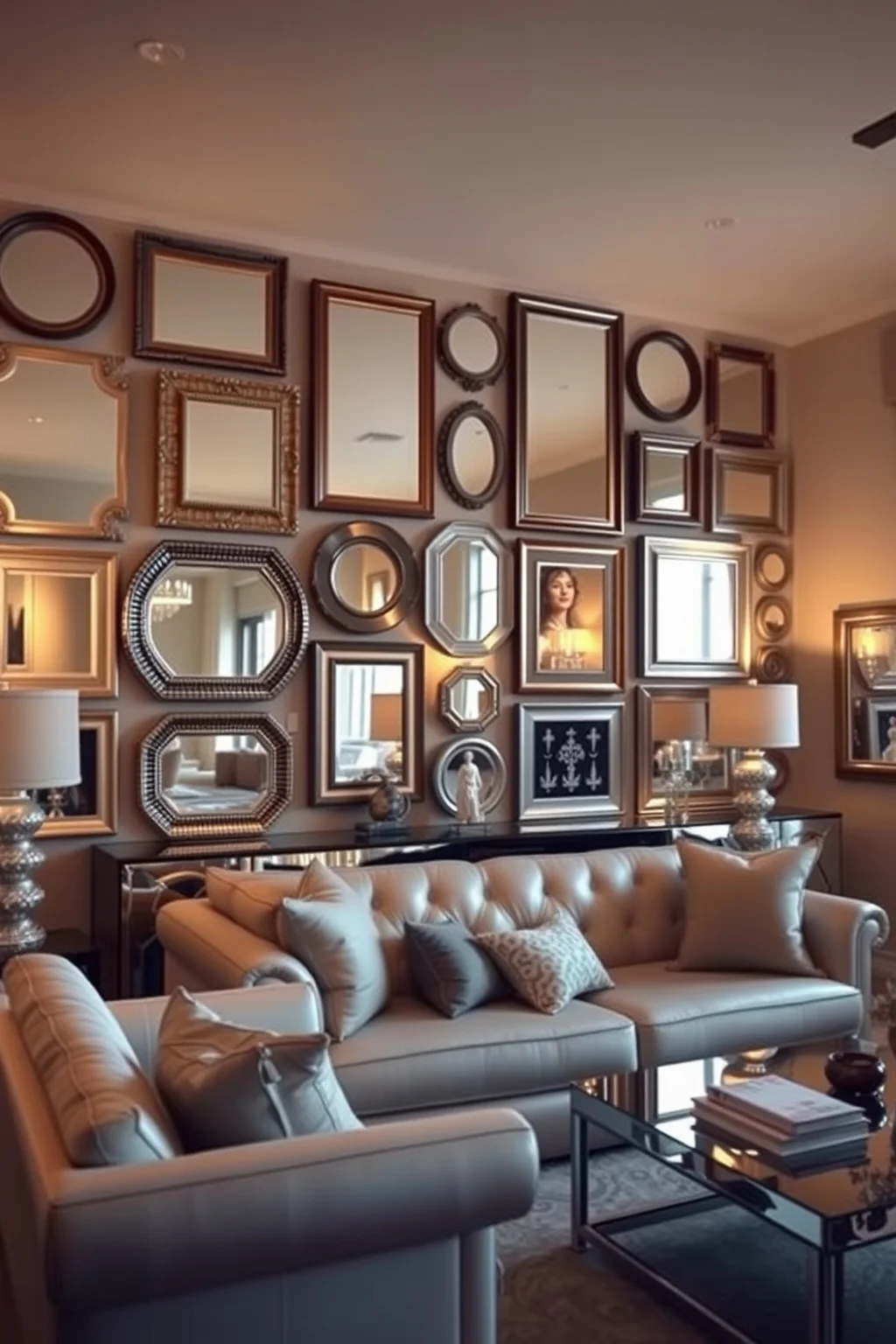 8. Mirror Accent Wall