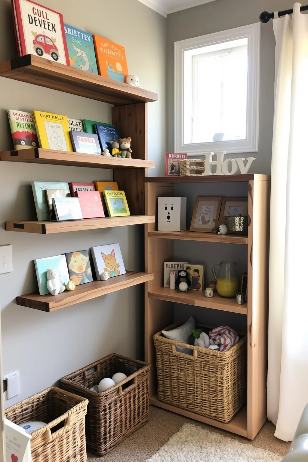 8. Rustic Shelving