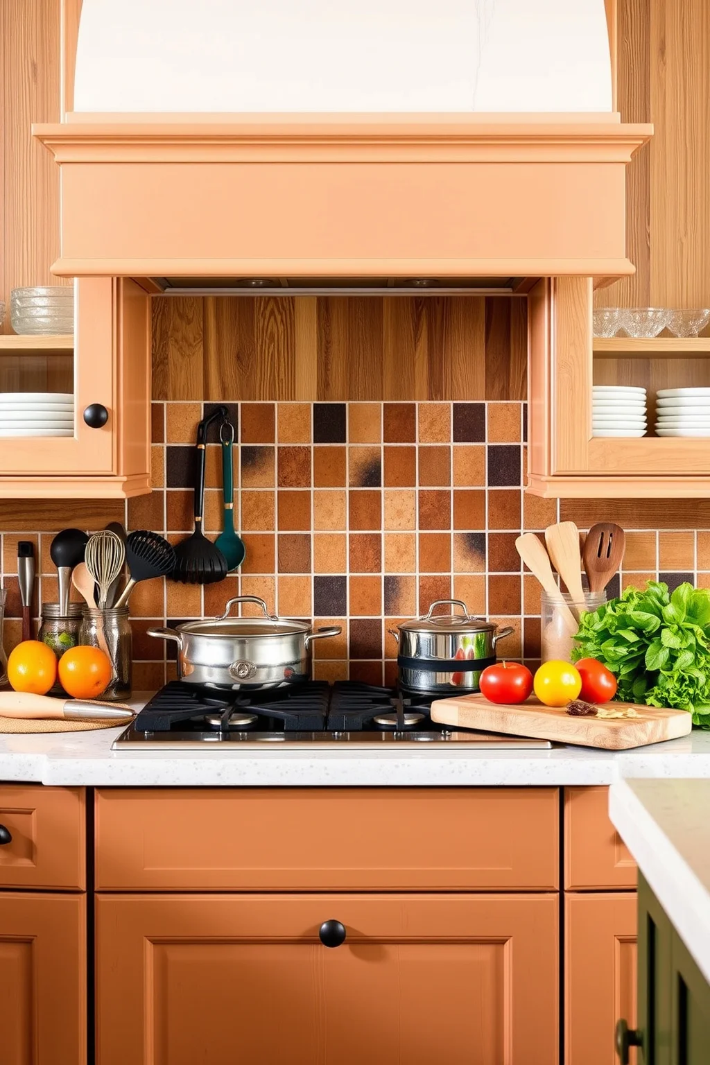 9. Bold Backsplash