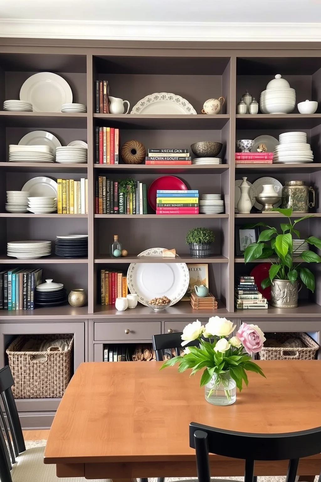 9. Open Shelving