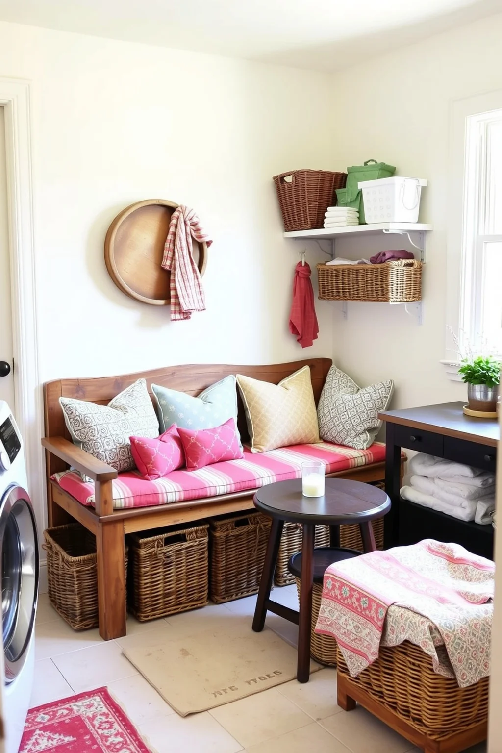 9. Rustic Bench Seating