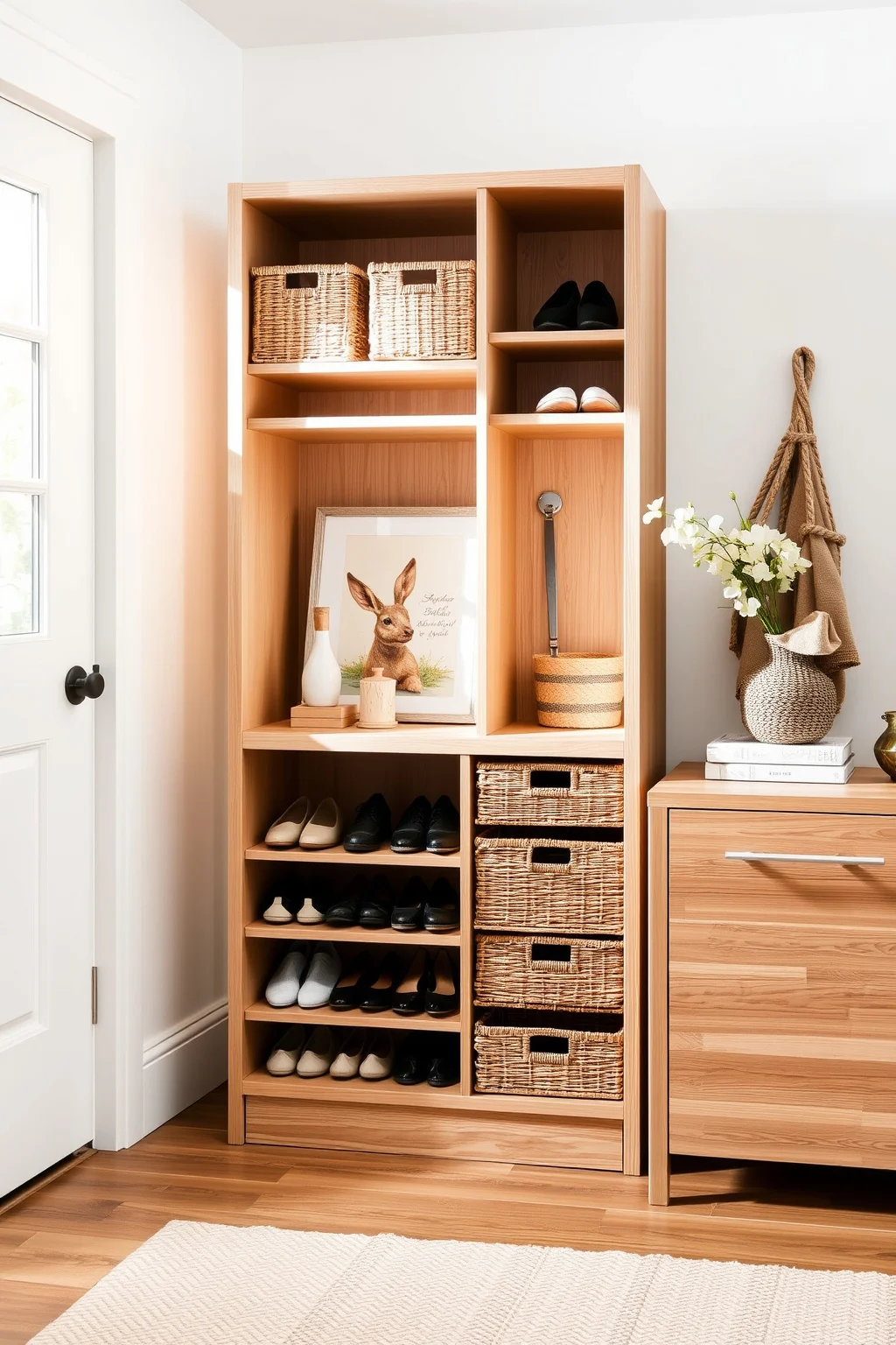 9. Stylish Shoe Storage
