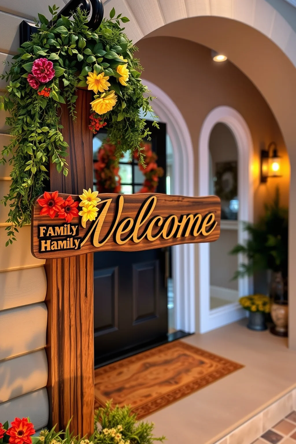 12. Personalized Welcome Sign