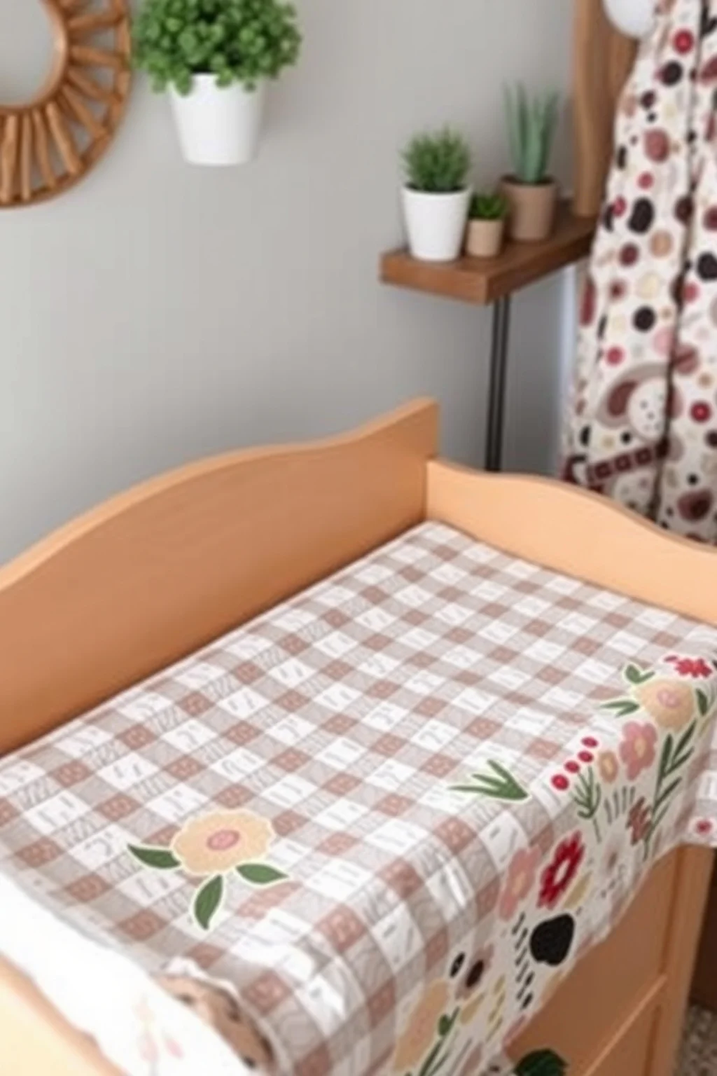 14. Farmhouse-Style Changing Pad Cover