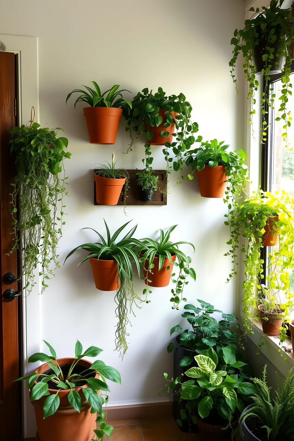 14. Wall-Mounted Planters