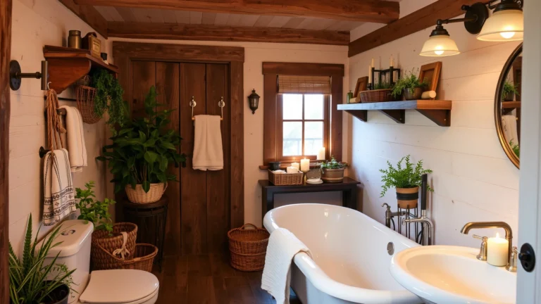 15 Farmhouse Bathroom Ideas for a Warm Cozy Space