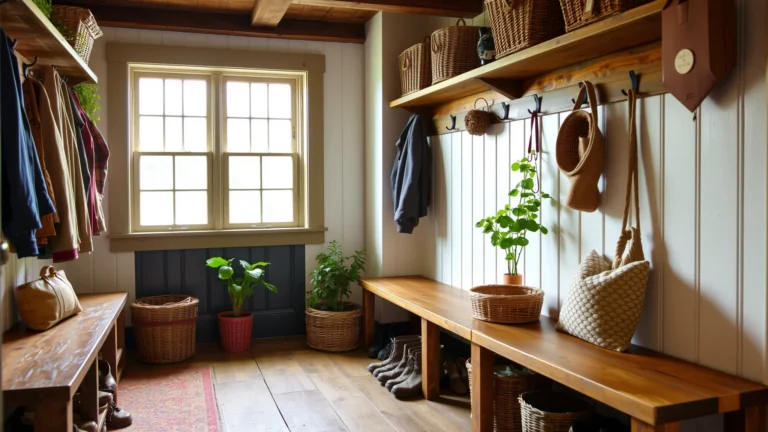 15 Farmhouse Mudroom Ideas That Keep Homes Organized