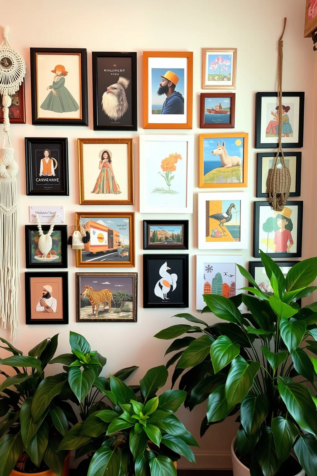 2. Eclectic Wall Art