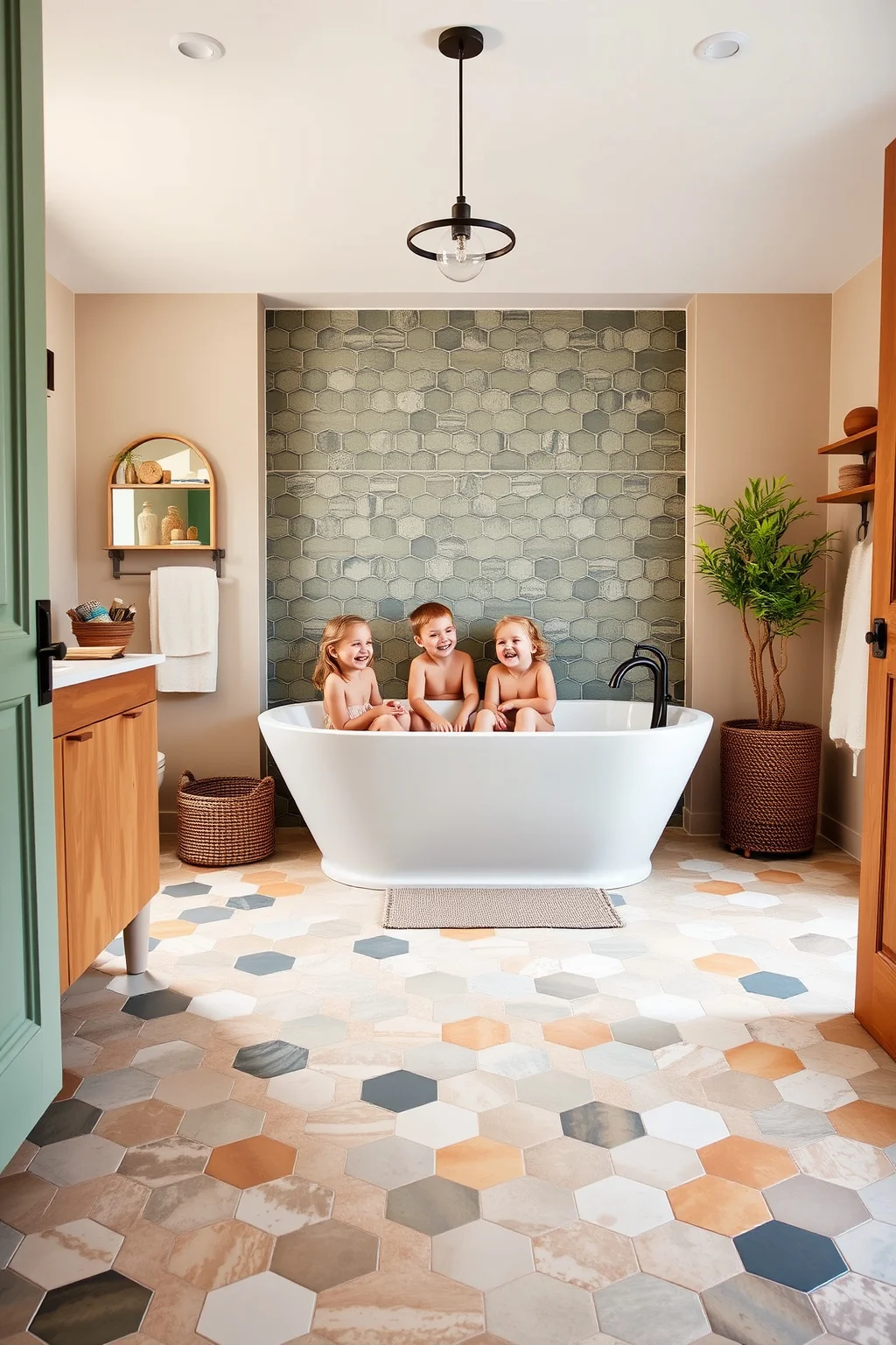 2. Hexagonal Tiles