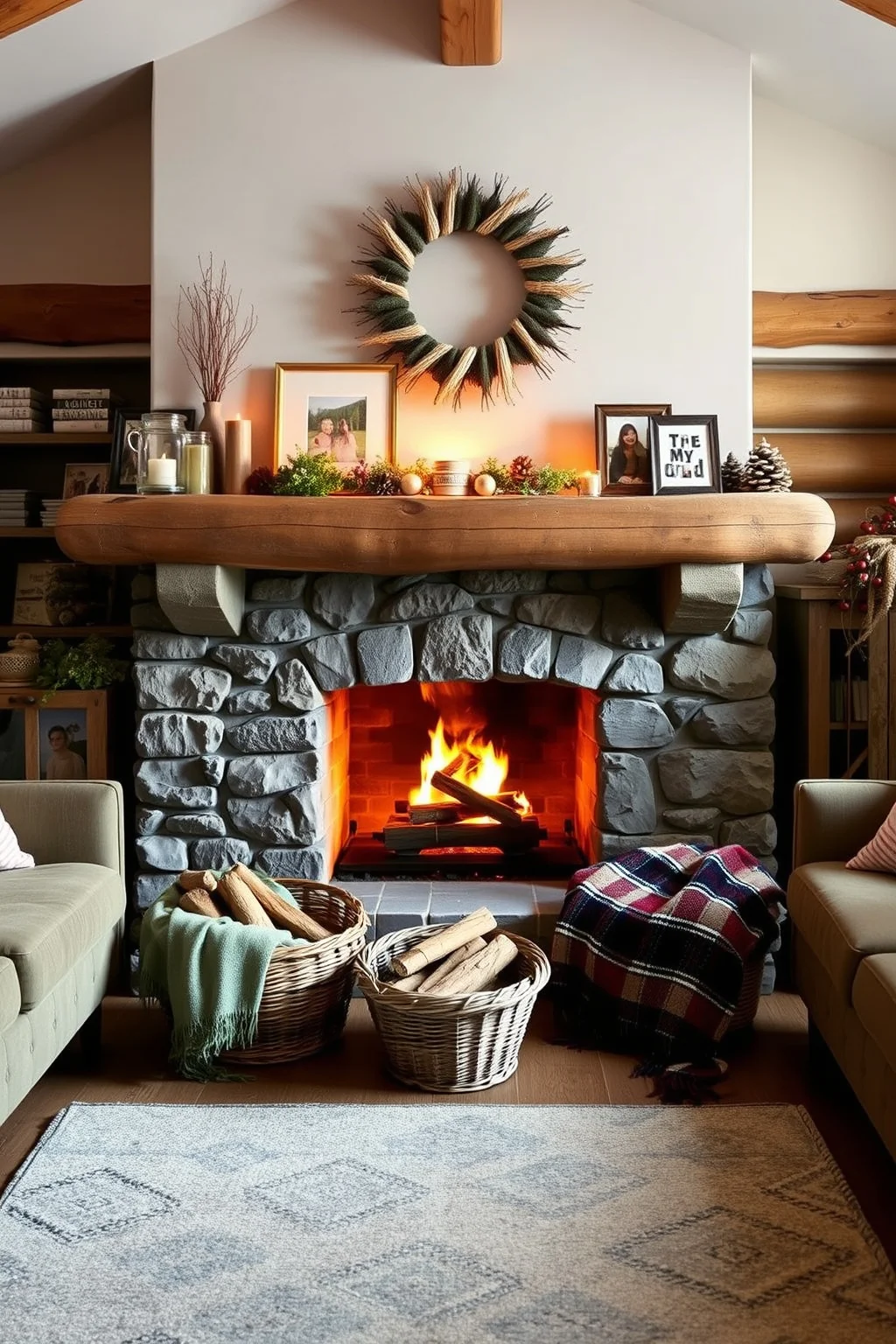 3. Cozy Fireplaces