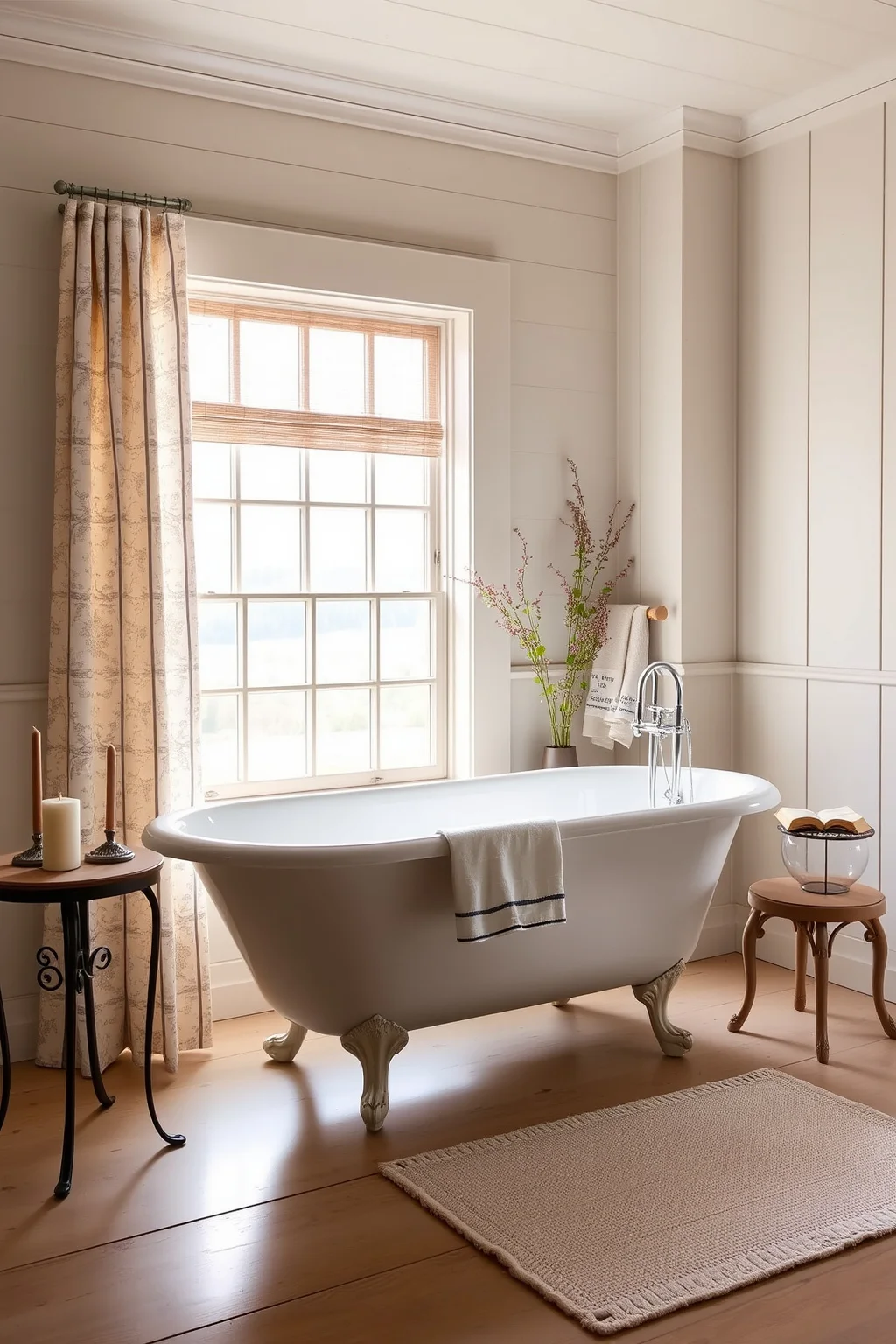 8. Farmhouse Style Bathtub