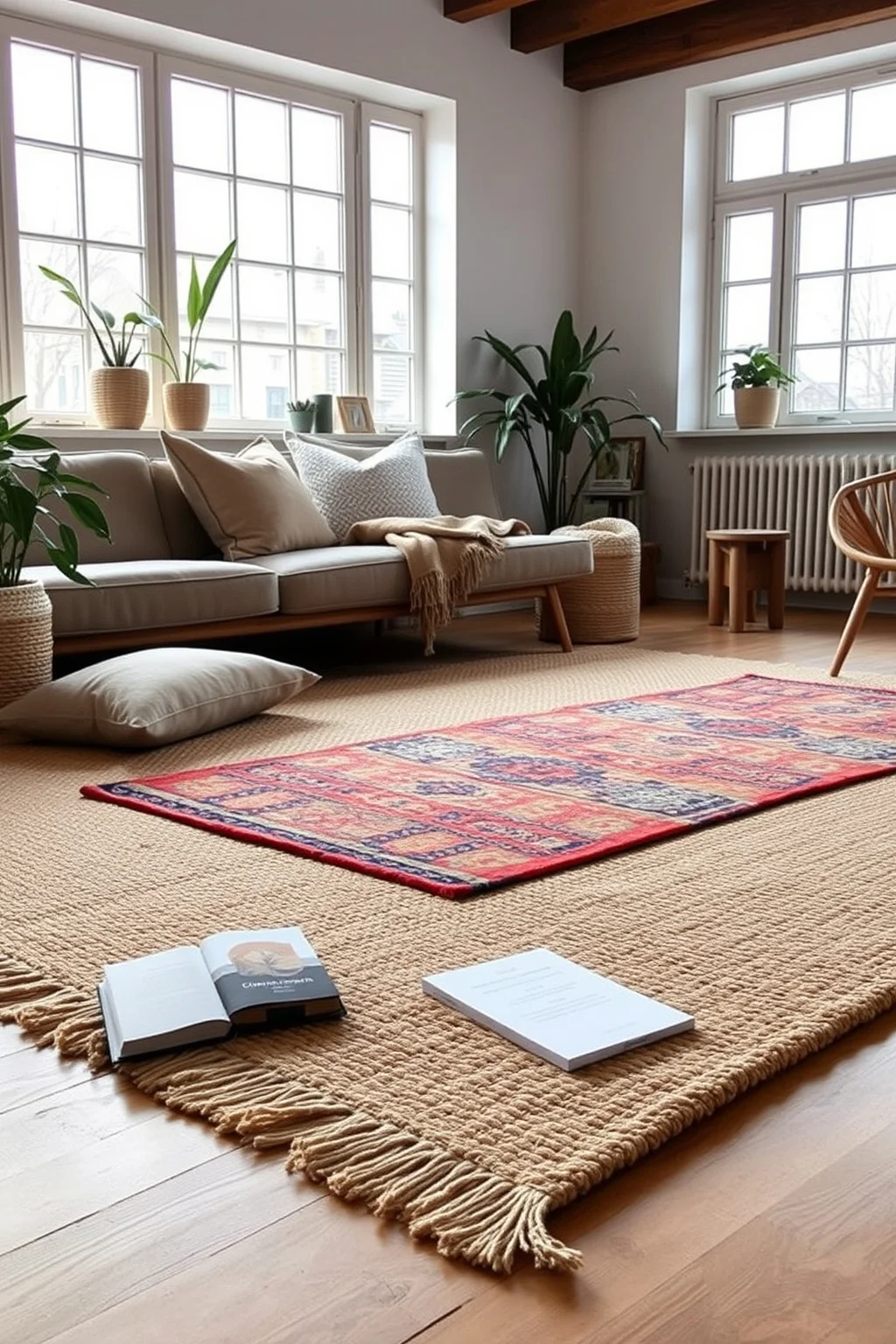 8. Layered Rugs