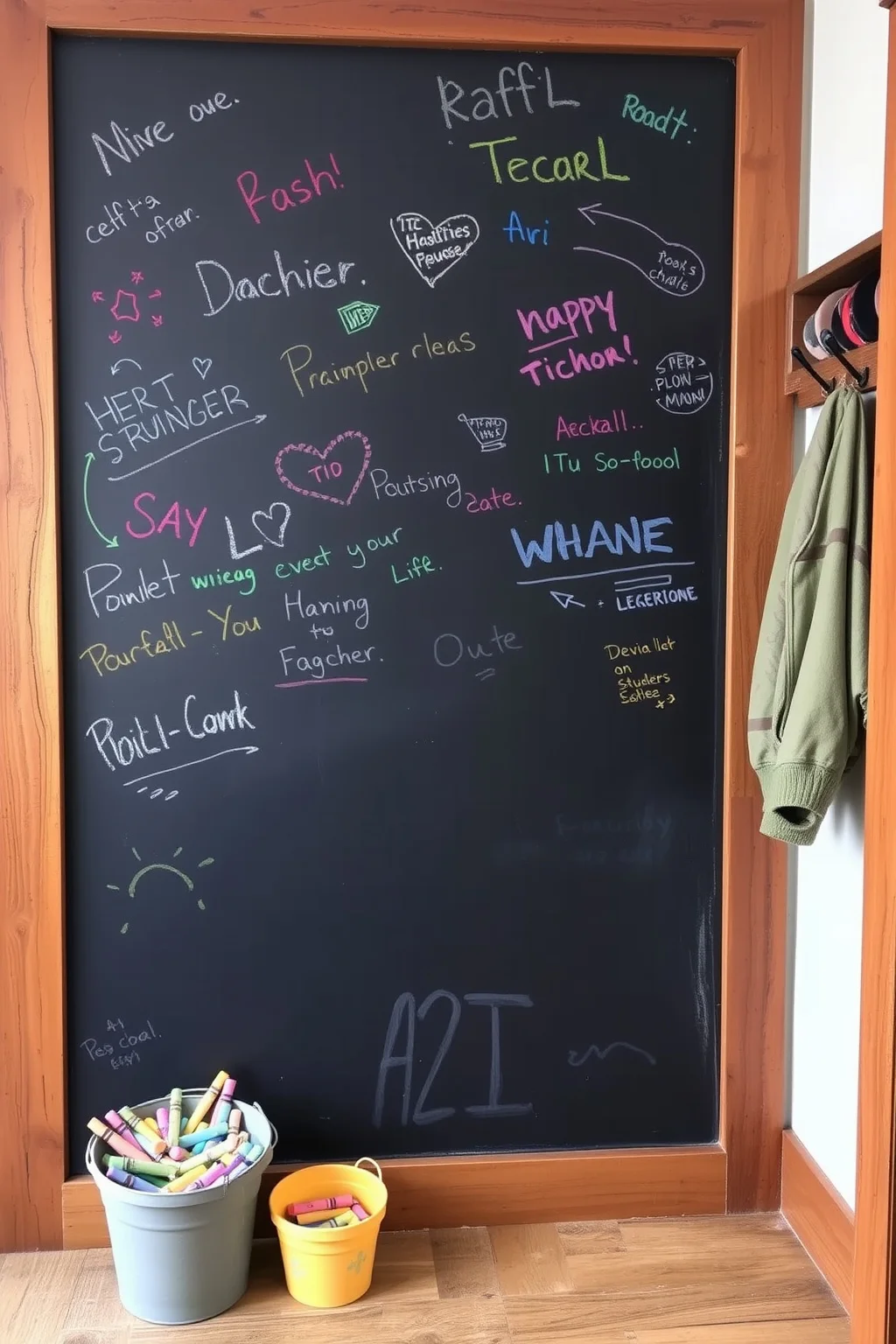 9. A Chalkboard Wall