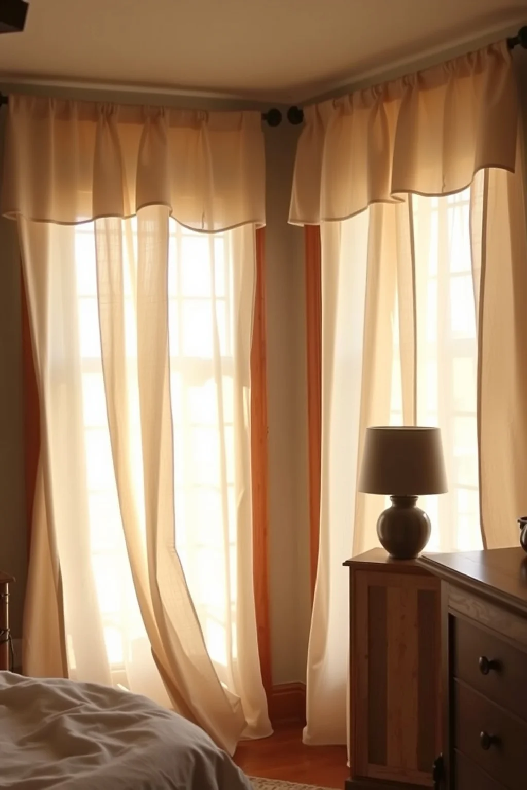 10. Farmhouse-Style Curtains