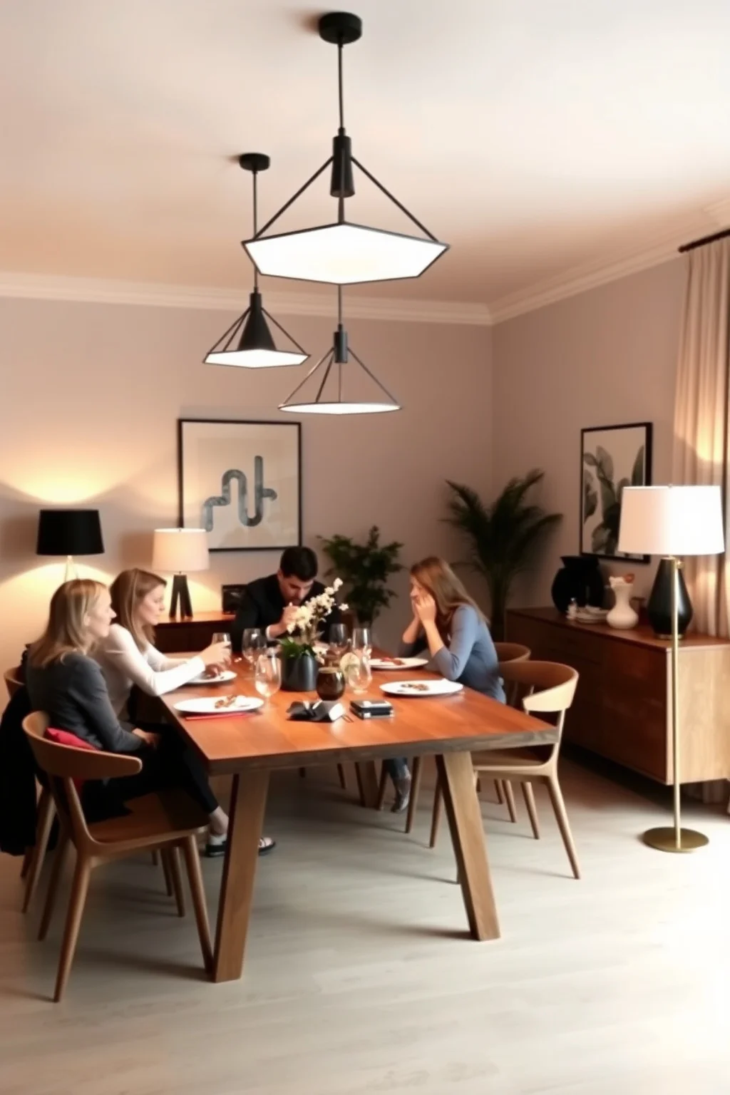 2. Minimalist Lighting Fixtures