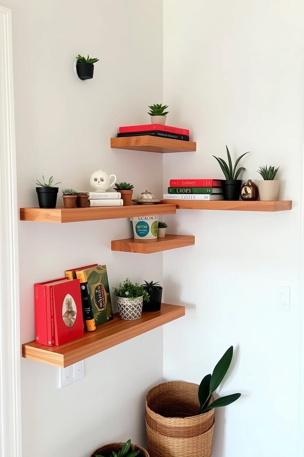 4. Floating Shelves