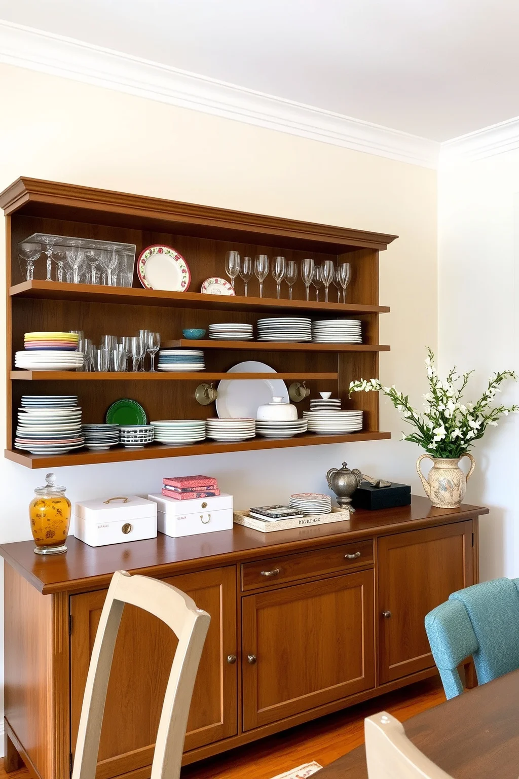 7. Open Shelving