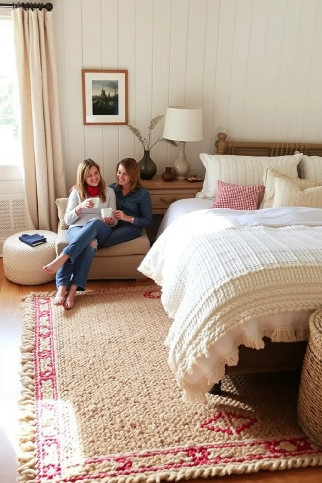 8. Layered Rugs